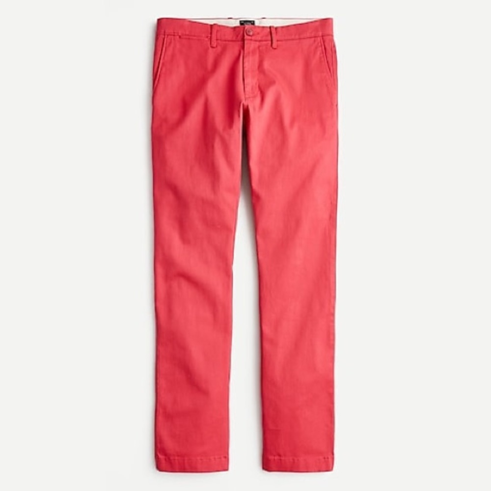 J. Crew New Men’s W31 L32 Salmon Pink 484 Slim Chino Pants.